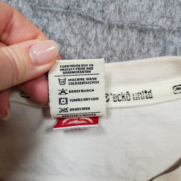 Ecko Unlimited Mens 2XL XXL Peace of Mind Graphic Tee Puff Skull Y2K 90s - Picture 5 of 11